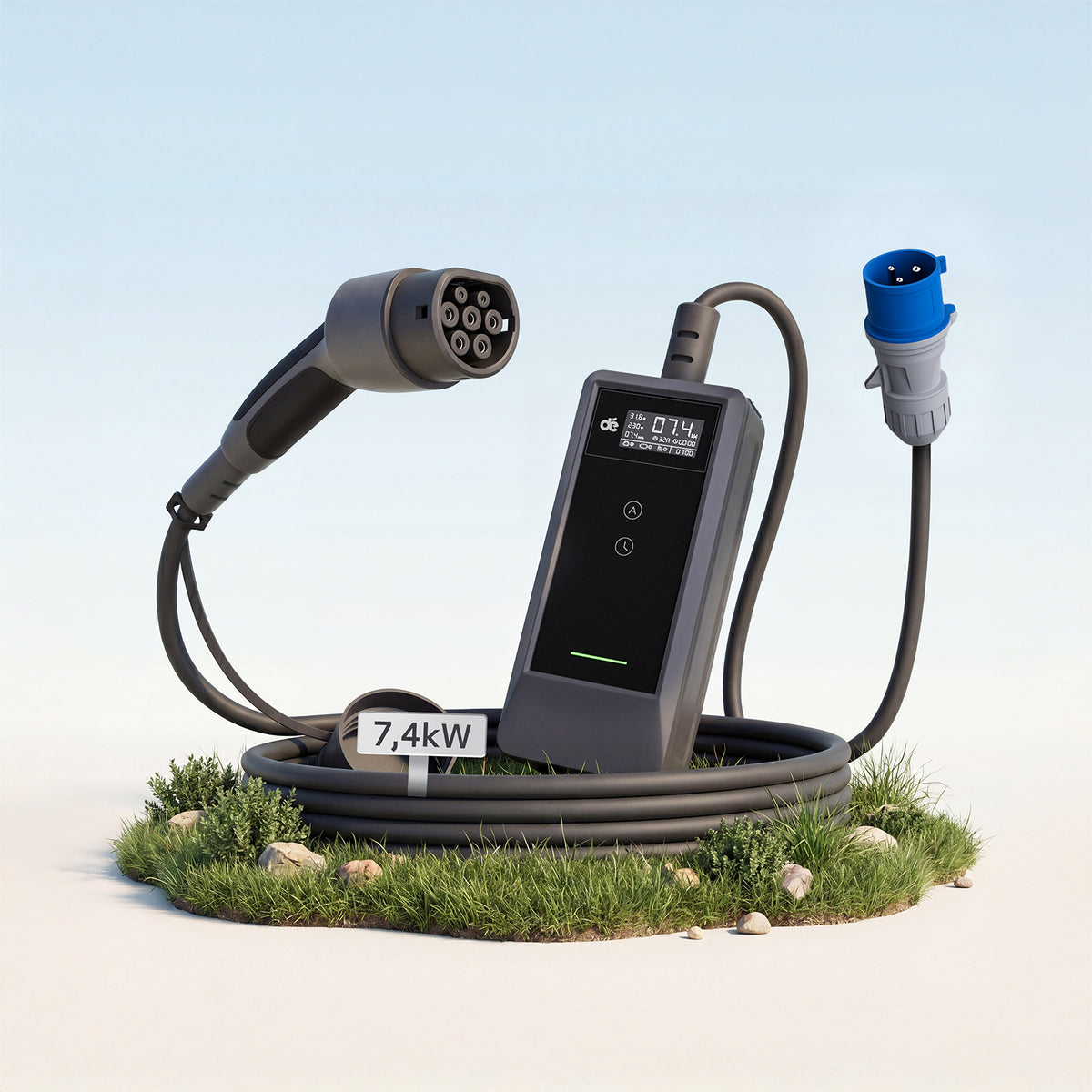 dé Caricatore Auto Elettrica Portatile 7,4 kW (Tipo 2, 32A)