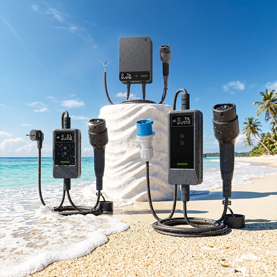Caricabatterie portatili DEPOW in spiaggia