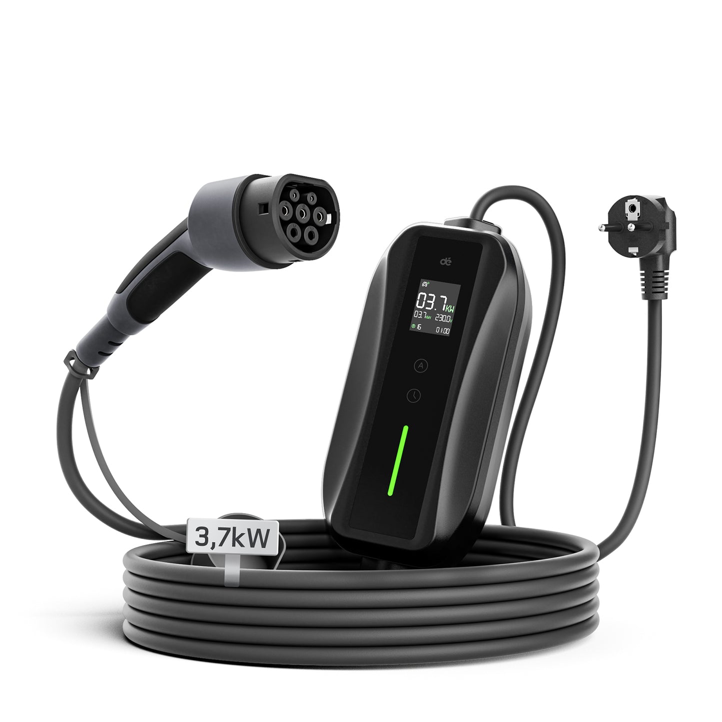 dé Cavo Ricarica Auto Elettrica Tipo 2 Schuko 3,7kW - Di seconda mano - Come nuovo (all'80%)