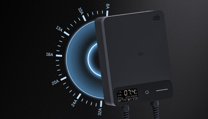 Corrente regolabile (6A–32A) con dé Wallbox Smart 7,4 kW Monofase Tipo 2