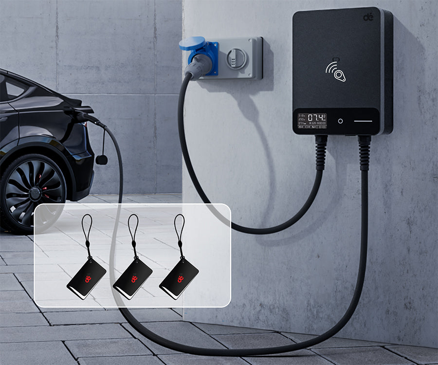 Accesso con RFID per dé Wallbox Smart 7,4 kW Monofase Tipo 2 (gestione ricarica)
