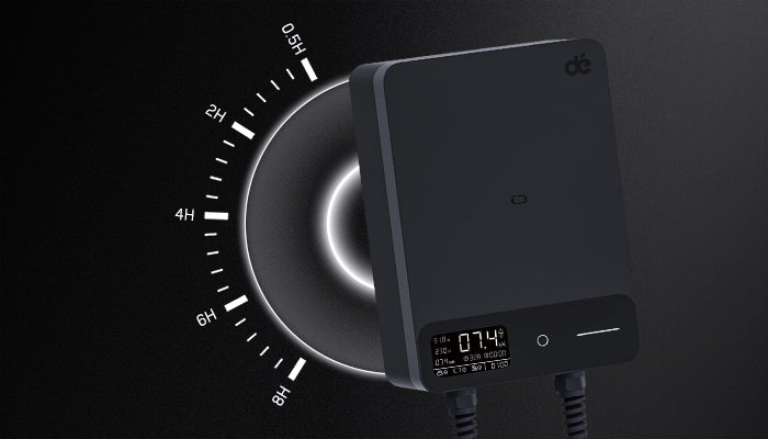 Timer di ricarica (0,5–8 h) per dé Wallbox Smart 7,4 kW Monofase Tipo 2