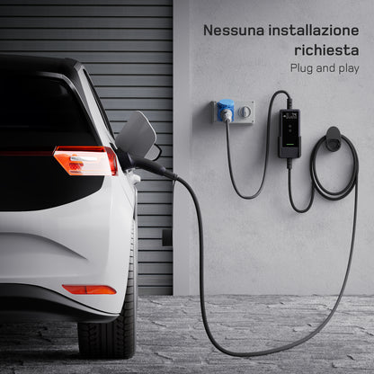 dé Caricatore Auto Elettrica Portatile 7,4 kW (Tipo 2, 32A)