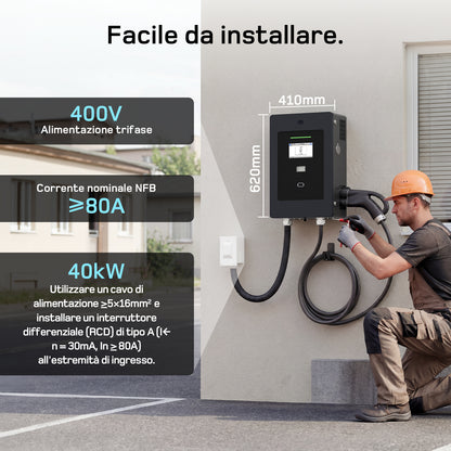 dé Colonnina Ricarica 30kW/40kW DC Rapida
