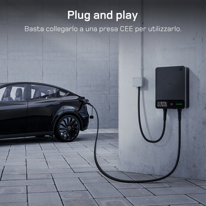 dé Wallbox Smart 7,4 kW Monofase Tipo 2 (32A, 230V) – Wi-Fi/Bluetooth, RFID