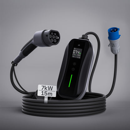 dé Caricatore EV Portatile 7 kW Tipo 2 T1 (32A, Monofase)
