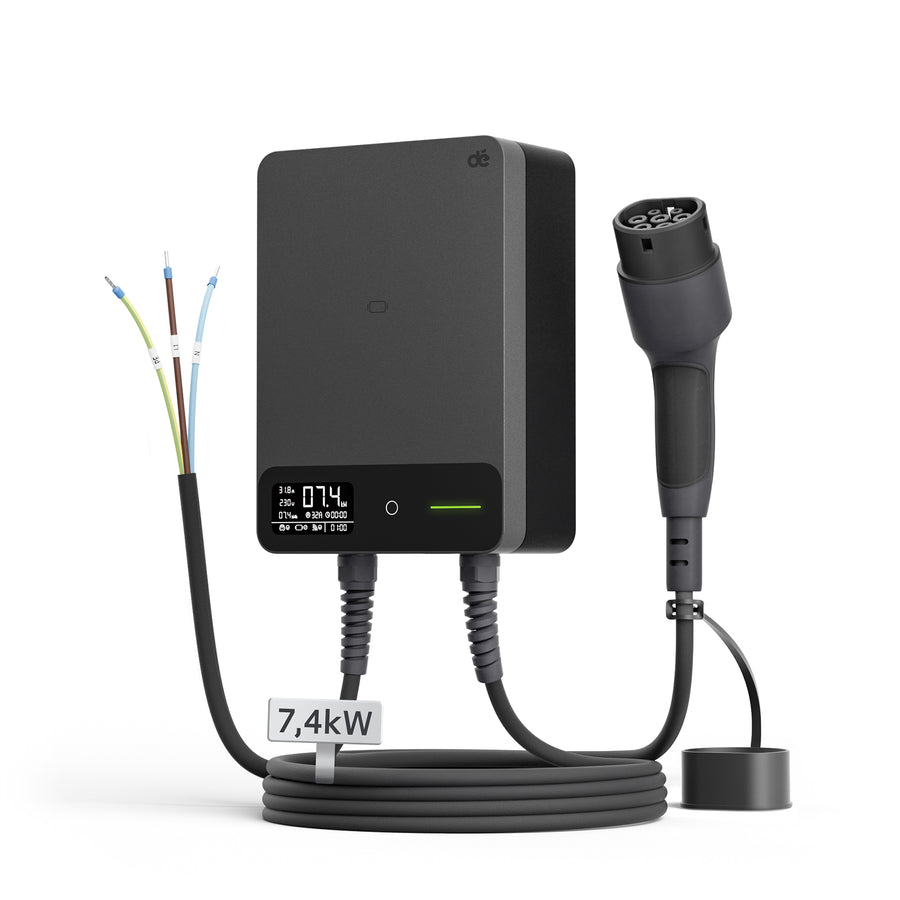 dé Wallbox Smart 7,4 kW Monofase Tipo 2 (32A, 230V) – Wi-Fi/Bluetooth, RFID